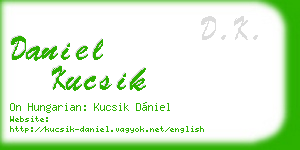 daniel kucsik business card